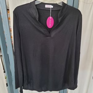 (4277) HALIFE, Women's Black, Size L, Long Sleeve Top